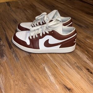 Men's Brown and White Sneakers